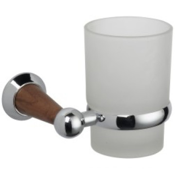 Hochwertiges Badezimmer Einzelner Trommelhalter mit Glas Cup (JN11438)